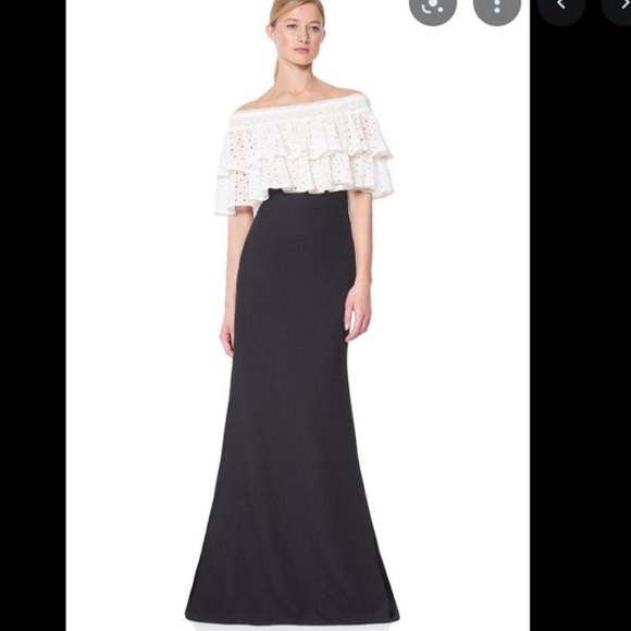 Tadashi Shoji off the shoulder dress - Picture 1 of 9